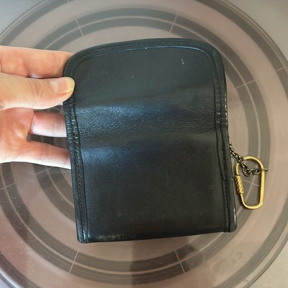 Coach RARE 7219 Black Leather Multi-Function Purse Wallet With Key Fob Vintage - Picture 6 of 9